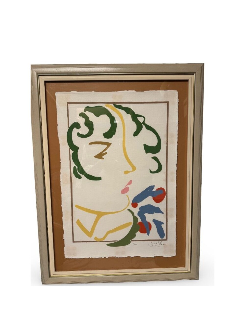 Frank Gallo Girl with Green Hat Signed & Numbered Paper Cut-Out Artwork LE